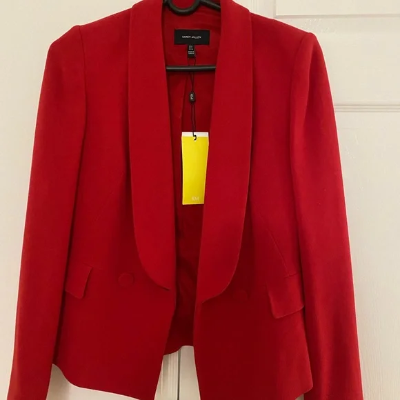KAREN MILLEN RED BLAZER - Picture 2 of 3